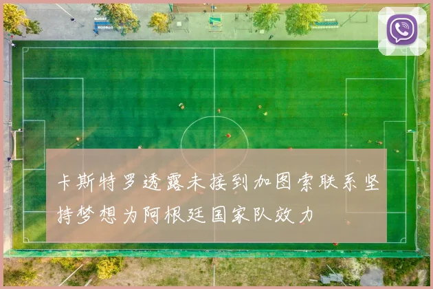 卡斯特罗透露未接到加图索联系坚持梦想为阿根廷国家队效力